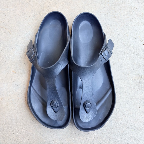 Birkenstock Shoes - Birkenstock Gizeh EVA Women Size EU 40 US 9/9.5 Black Thong Slip On Sandals